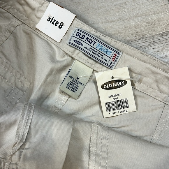 Y2K Creamy Khaki Low Rise Long Chino Maxi Skirt w/ Tie Front Waist / NWT / Sz 8 - Picture 7 of 8